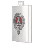 Clan MacLean Wappen & Tartan Flachmann (Links)