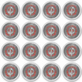 Clan MacLean Wappen & Tartan Knot Sticker (Vorderseite)