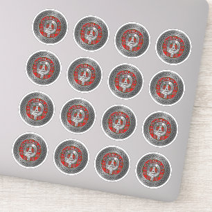 Clan MacLean Wappen & Tartan Knot Sticker
