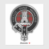 Clan MacLean Wappen & Tartan Sticker (Blatt)