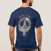 Clan MacLean Wappen & Tartan T-Shirt (Rückseite)