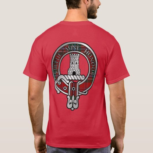 Clan MacLean Wappen & Tartan T - Shirt (Rückseite)