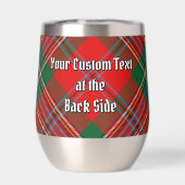 Clan MacLean Wappen über Tartan (Rückseite)