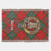 Clan MacLean-Wappen über Tartan Decke (Vorderseite)