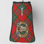 Clan MacLean Wappen über Tartan Golf Headcover (Rotieren 90)