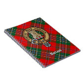 Clan MacLean Wappen über Tartan Notizblock (Rechte Seite)