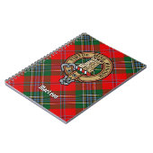 Clan MacLean Wappen über Tartan Notizblock (Linke Seite)