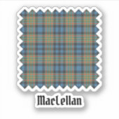Clan MacLellan Ancient Tartan Aufkleber (Vorderseite)