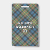 Clan MacLellan Ancient Tartan Ausweis (Rückseite)