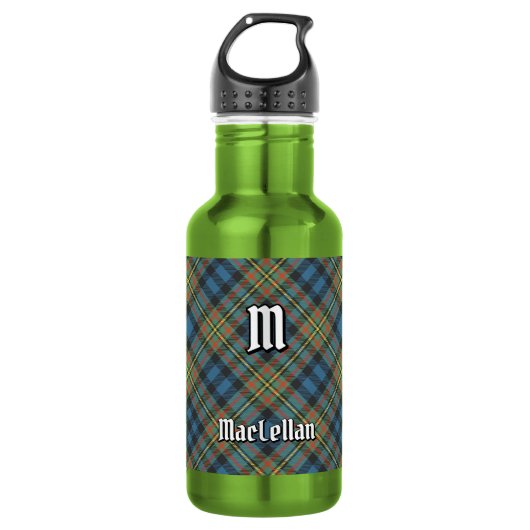Clan MacLellan Ancient Tartan Edelstahlflasche (Vorderseite)