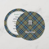 Clan MacLellan Ancient Tartan Einladung (Vorne/Hinten)