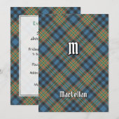 Clan MacLellan Ancient Tartan Einladung (Vorne/Hinten)