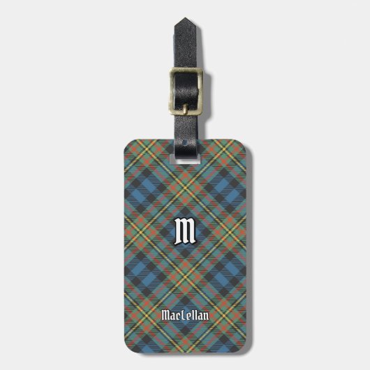 Clan MacLellan Ancient Tartan Gepäckanhänger (Vorderseite vertikal)