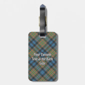 Clan MacLellan Ancient Tartan Gepäckanhänger (Rückseite vertikal)