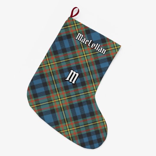 Clan MacLellan Ancient Tartan Großer Weihnachtsstrumpf (Vorderansicht (hängend))