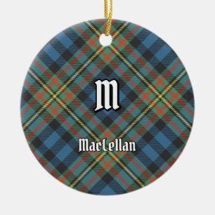 Clan MacLellan Ancient Tartan Keramik Ornament