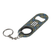 Clan MacLellan Ancient Tartan Mini Flaschenöffner (Vorderseite Schrägansicht)