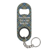 Clan MacLellan Ancient Tartan Mini Flaschenöffner (Rückseite)