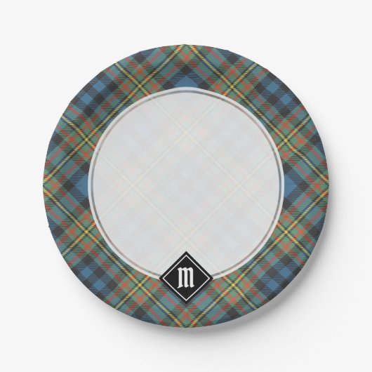 Clan MacLellan Ancient Tartan Pappteller (Vorderseite)