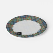 Clan MacLellan Ancient Tartan Pappteller (Schrägansicht)