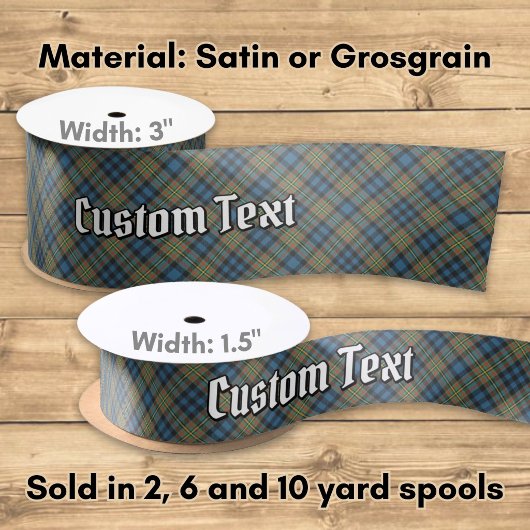 Clan MacLellan Ancient Tartan Satinband