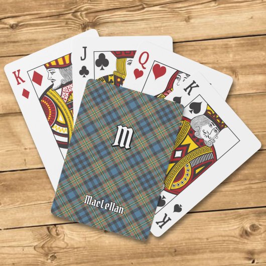 Clan MacLellan Ancient Tartan Spielkarten
