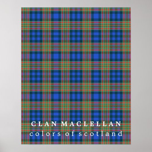 Clan MacLellan Colors of Scotland Tartan Poster (Vorne)