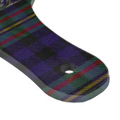 Clan MacLellan Kariertes Monogram-Glasschneideboar Schneidebrett (Ecke)