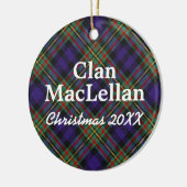 Clan MacLellan Scottish Tartan Keramik Ornament (Links)
