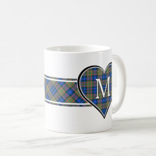Clan MacLellan Tartan Heart Kaffeetasse