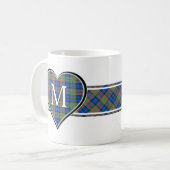 Clan MacLellan Tartan Heart Kaffeetasse (Vorderseite Links)