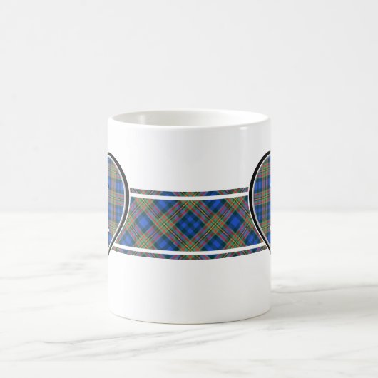 Clan MacLellan Tartan Heart Kaffeetasse (Mittel)