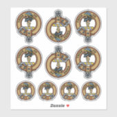Clan MacLellan Wappen Aufkleber Set (Blatt)