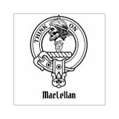 Clan MacLellan-Wappen Gummistempel (Prägung)
