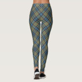 Clan MacLellan Wappen über altem Tartan Leggings (Rückseite)