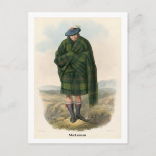 Clan MacLennan Postkarte