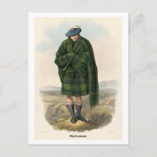 Clan MacLennan Postkarte (Vorderseite)