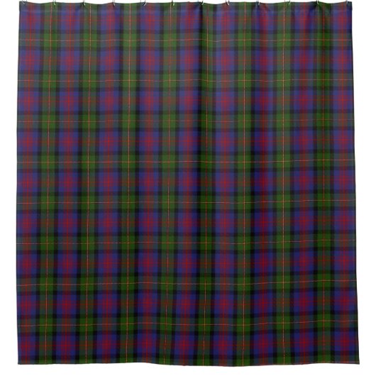 Clan MacLennan Scottish Heritage Tartan Duschvorhang (Vorderseite)