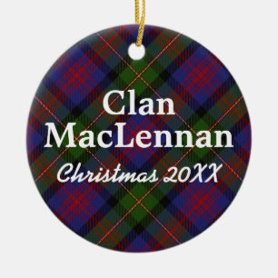 Clan MacLennan ScottishTartan Keramikornament