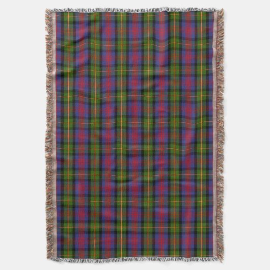 Clan MacLennan Tartan Decke (Vorderseite Vertikal)