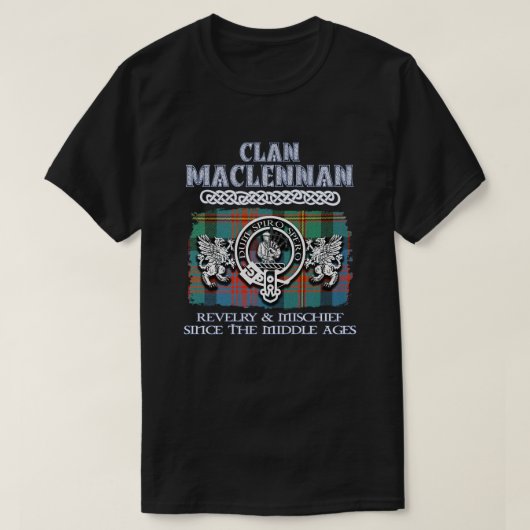 Clan MacLennan Wappen Schottischer Klan Schottisch T-Shirt (Design vorne)