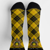 Clan MacLeod aus Lewis Wappen über Tartan Socks Socken (Oben)