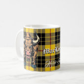 Clan MacLeod Bull Tartan Motto Kaffeetasse (Vorderseite Links)