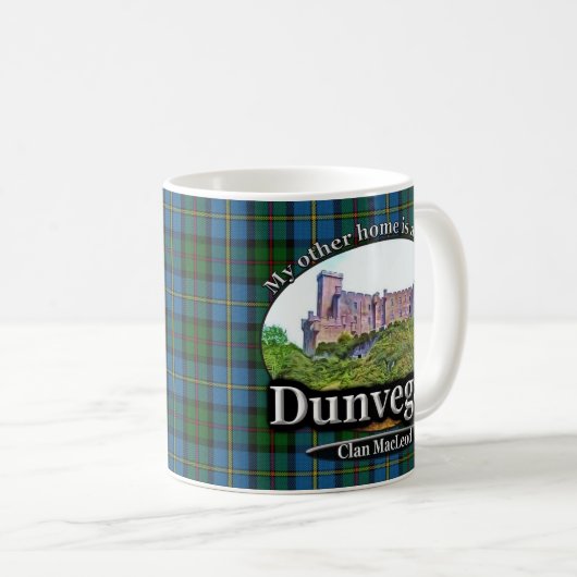 Clan MacLeod Dunvegan Schloss Schottland Kaffeetasse (VorderseiteRechts)
