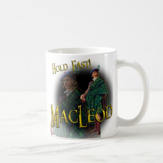Clan MacLeod halten schnell! Alt-Schottische Tasse (Rechts)