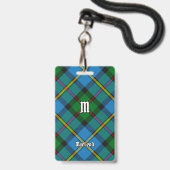 Clan MacLeod Hunting Tartan Ausweis (Front with Lanyard)