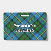 Clan MacLeod Hunting Tartan Ausweis (Rückseite)