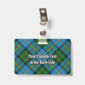 Clan MacLeod Hunting Tartan Ausweis (Rückseite mit Clip)