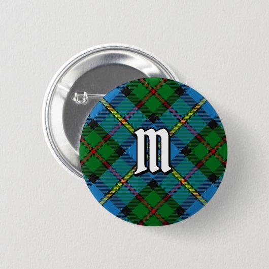 Clan MacLeod Hunting Tartan Button (Vorne & Hinten)