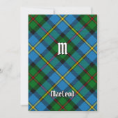 Clan MacLeod Hunting Tartan Einladung (Vorderseite)